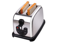 Profi Edelstahl-Toaster, 850-1000 Watt (2 Scheiben)