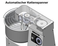 Teigmaschine - Kesselvolumen: 48 Liter / 42 kg Teig 400 Volt