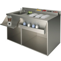 Cocktail Bar Station mit Zubeh&ouml;re, 1400x600 mm