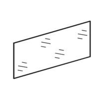 Hustenschutz-Frontscheibe, B=800 mm