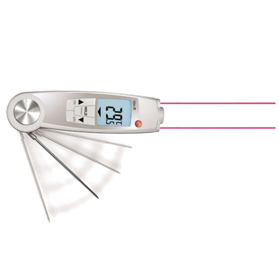 Kombi Infrarot- und Einstech-Thermometermit Messbereich bis zu max. +250&deg;C