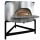 Holz-Pizzaofen mit  Edelstahlfassade, Backplatte &oslash; 1100 mm, Kapazit&auml;t 4/5 Pizzen