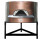 Holz-Pizzaofen mit Kupferfassade, Backplatte &oslash; 1300 mm, Kapazit&auml;t 6/7 Pizzen